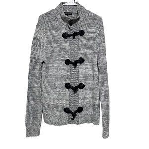 Express Womens Gray‎ Button up Sweater Size M